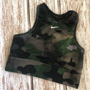 Nike Camouflage Sports Bra Size Small